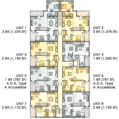 Main Level Residential Floor Plan