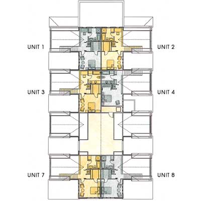 Upper Level Residential Floor Plan
